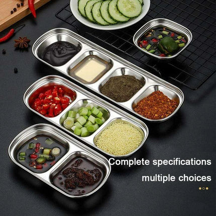 Elegant Stainless Steel Condiment Serving Set for Entertaining and BBQ Gatherings - Très Elite