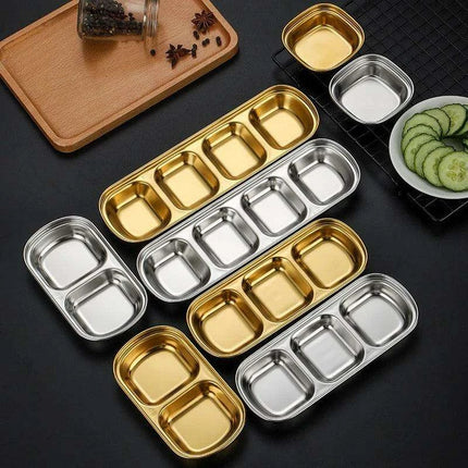 Elegant Stainless Steel Condiment Serving Set for Entertaining and BBQ Gatherings - Très Elite