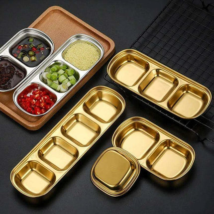 Elegant Stainless Steel Condiment Serving Set for Entertaining and BBQ Gatherings - Très Elite