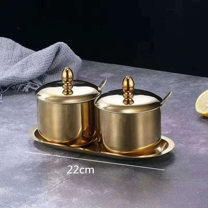 Elegant Stainless Steel Condiment Set with Wasabi Tray - Ideal for Hotpot, Dips, and More..