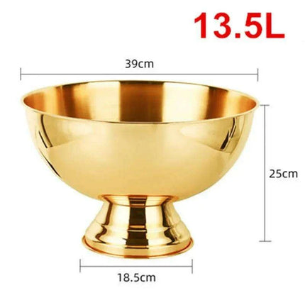 Elegant Stainless Steel Deer Head Beverage Chiller - Premium Ice Bucket - Très Elite
