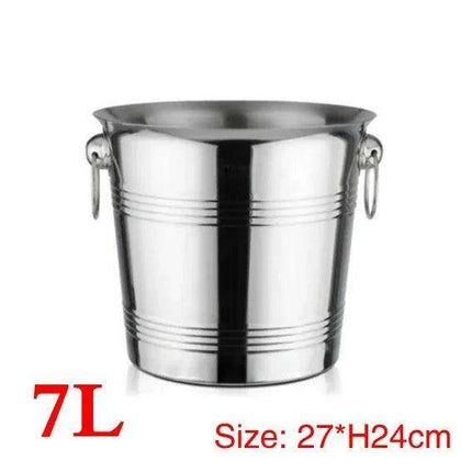 Elegant Stainless Steel Deer Head Beverage Chiller - Premium Ice Bucket - Très Elite