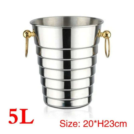 Elegant Stainless Steel Deer Head Beverage Chiller - Premium Ice Bucket - Très Elite