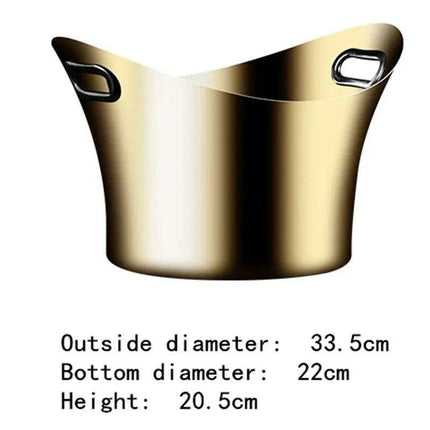 Elegant Stainless Steel Deer Head Beverage Chiller - Premium Ice Bucket - Très Elite
