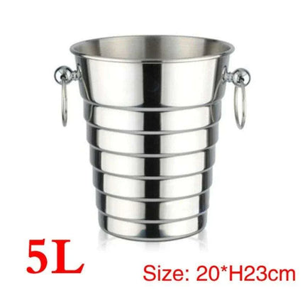 Elegant Stainless Steel Deer Head Beverage Chiller - Premium Ice Bucket - Très Elite