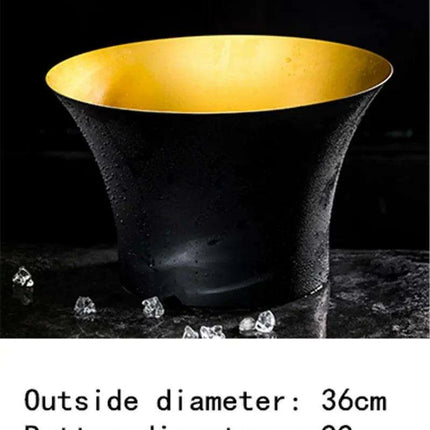 Elegant Stainless Steel Deer Head Beverage Chiller - Premium Ice Bucket - Très Elite