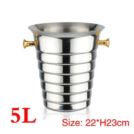 Elegant Stainless Steel Deer Head Beverage Chiller - Premium Ice Bucket - Très Elite