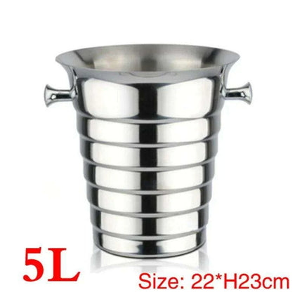 Elegant Stainless Steel Deer Head Beverage Chiller - Premium Ice Bucket - Très Elite