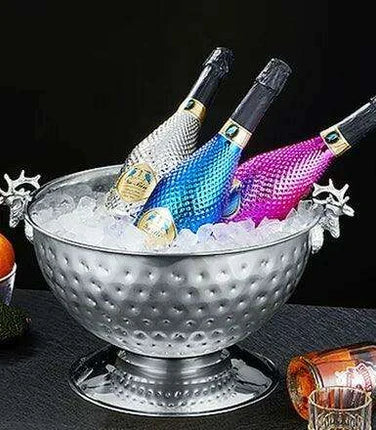 Elegant Stainless Steel Deer Head Beverage Chiller - Premium Ice Bucket - Très Elite