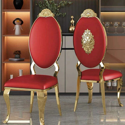 Elegant Stainless Steel Half Moon S-Shape MDF Event Table - Très Elite