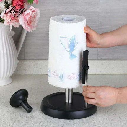 Elegant Stainless Steel Paper Roll Dispenser for Kitchen and Bathroom - Très Elite