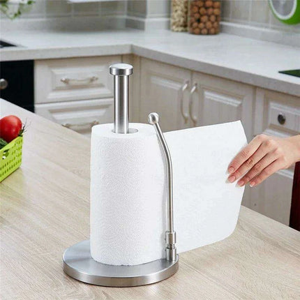 Elegant Stainless Steel Paper Roll Dispenser for Kitchen and Bathroom - Très Elite