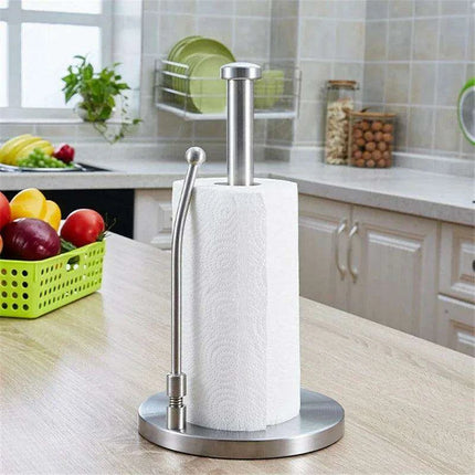 Elegant Stainless Steel Paper Roll Dispenser for Kitchen and Bathroom - Très Elite