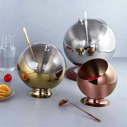 Elegant Stainless Steel Serving Bowls for Hot Pot Condiments - Très Elite