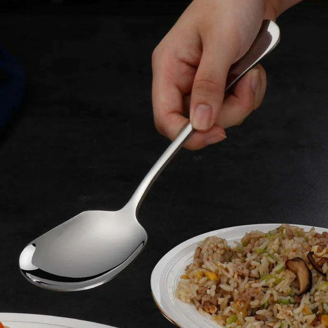 Elegant Stainless Steel Serving Spoon for Refined Culinary Display