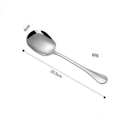 Elegant Stainless Steel Serving Spoon for Refined Culinary Display