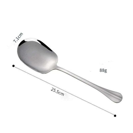 Elegant Stainless Steel Serving Spoon for Refined Culinary Display