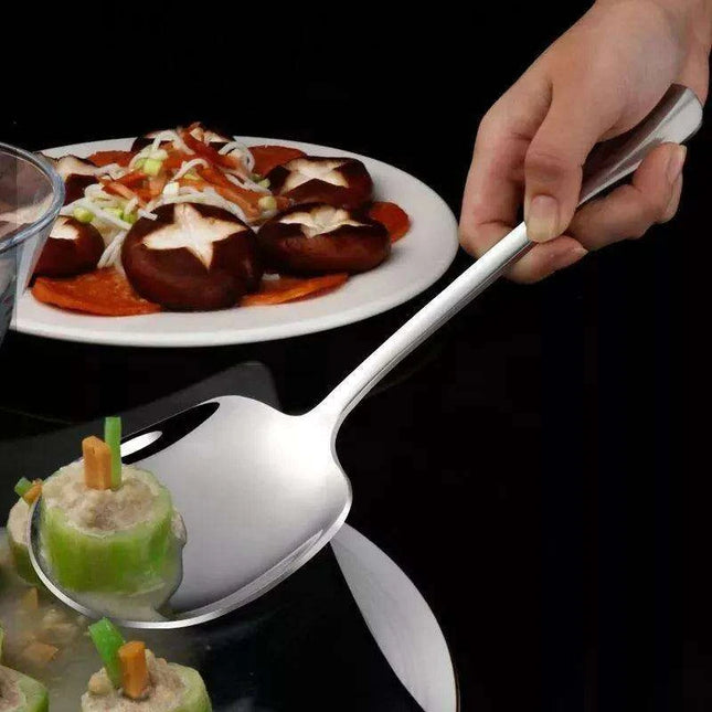 Elegant Stainless Steel Serving Spoon for Refined Culinary Display
