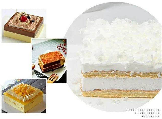 Elegant Stainless Steel Square Mold for Mousse Cakes and Special Occasions - Très Elite