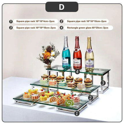 Elegant Stainless Steel Tea Buffet Stand for Sophisticated Entertaining - Très Elite