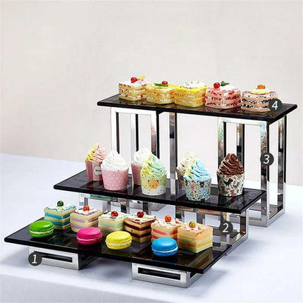 Elegant Stainless Steel Tea Buffet Stand for Sophisticated Entertaining - Très Elite