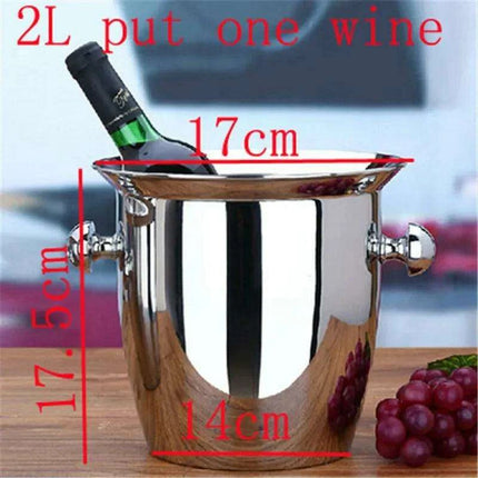 Elegant Stainless Steel Wine Chilling and Cooling Set for Upscale Venues - Très Elite