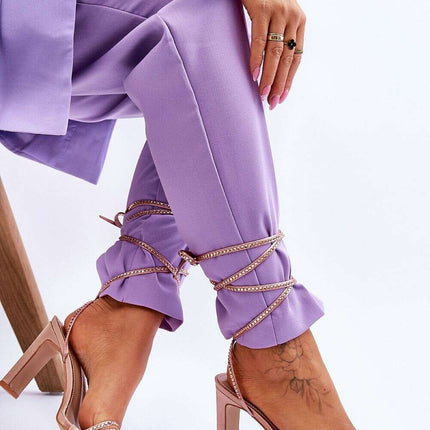 Elegant Strappy Sandals 179623 with Rhinestone Accents - Très Elite