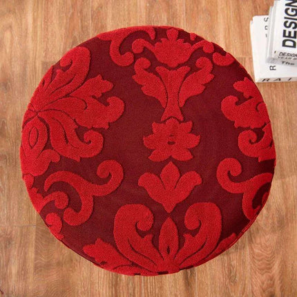 Elegant Stretch Jacquard Chair Protector Cover for Round Seats - Très Elite