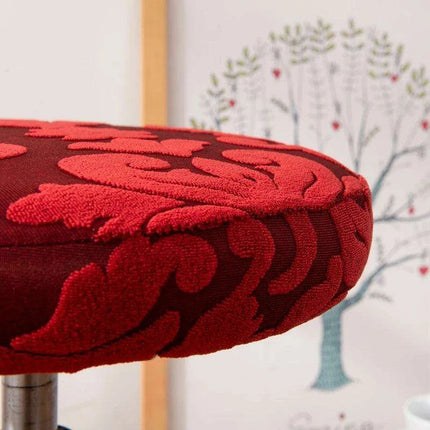 Elegant Stretch Jacquard Chair Protector Cover for Round Seats - Très Elite