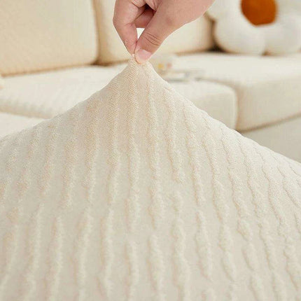 Elegant Stretch Jacquard L-Sofa Slipcover - Durable and Washable Furniture Protector - Très Elite