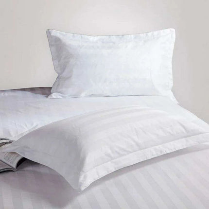 Elegant Striped 100% Cotton Luxury Pillowcase for Ultimate Sleep Comfort - Très Elite