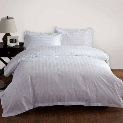 Elegant Striped 100% Cotton Luxury Pillowcase for Ultimate Sleep Comfort - Très Elite