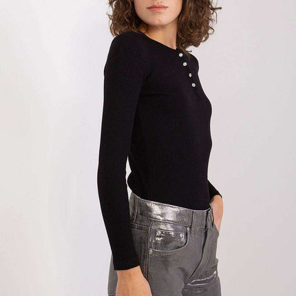 Elegant Striped Cotton Top with Dazzling Zircon Embellishments - Très Elite