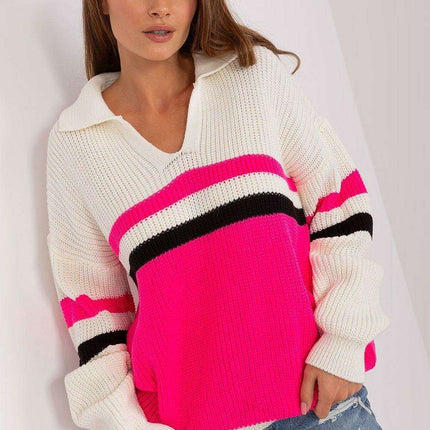 Elegant Striped Knit Sweater