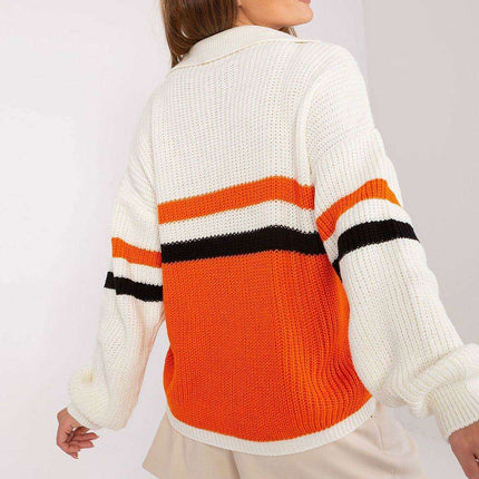 Elegant Striped Knit Sweater - Très Elite