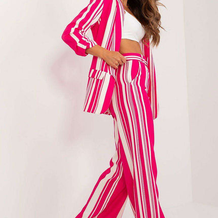 Elegant Striped Wide Leg Trousers For Women Italian Moda - Très Elite