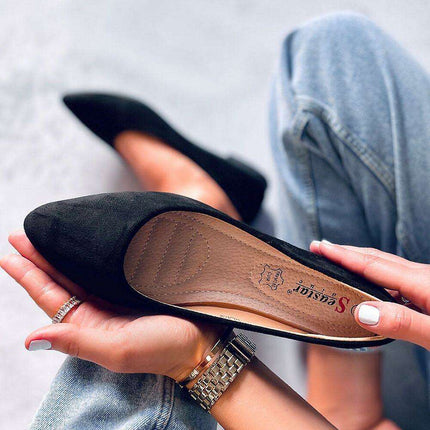 Elegant Suede Ballerinas - Model 176038 - Très Elite