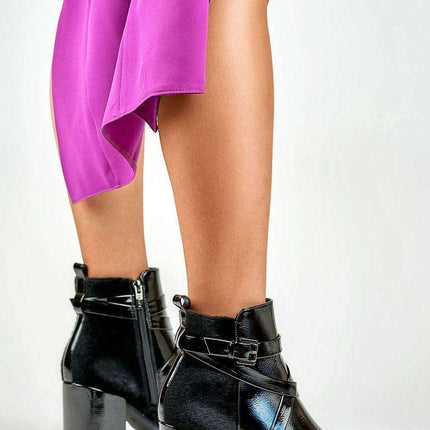 Elegant Suede Leather Ankle Booties - Très Elite