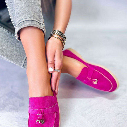 Elegant Suede Moccasins for Women - Model 176039 - Très Elite