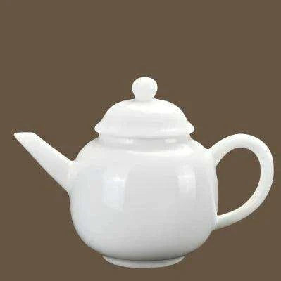 Elegant Suet Jade Porcelain Xishi Kungfu Tea Set with Side Handle Teapot - Très Elite