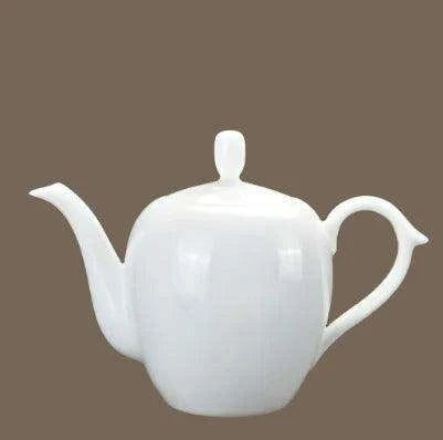 Elegant Suet Jade Porcelain Xishi Kungfu Tea Set with Side Handle Teapot - Très Elite