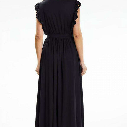 Elegant Summer Envelope Maxi Dress with Ruffled Details - Très Elite