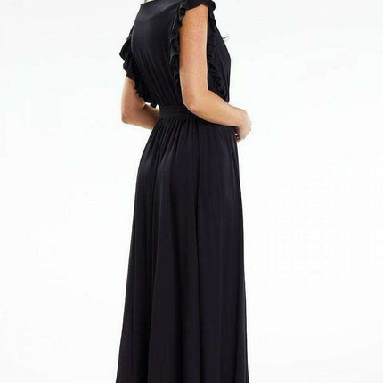 Elegant Summer Envelope Maxi Dress with Ruffled Details - Très Elite