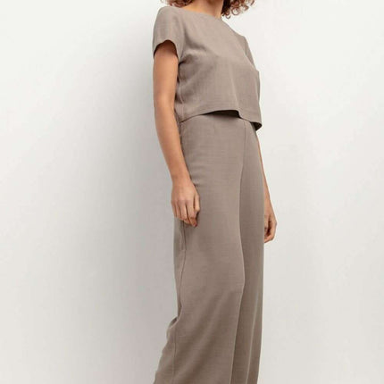 Elegant Summer Linen Blend Trousers for Women - Très Elite