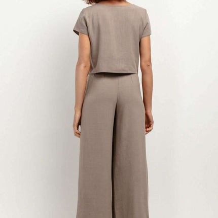 Elegant Summer Linen Blend Trousers for Women - Très Elite