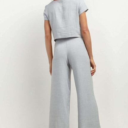 Elegant Summer Linen Blend Trousers for Women - Très Elite