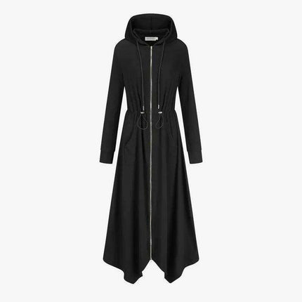 Elegant Summer Modal Dress with Gold Zipper and Comfortable Loose Fit