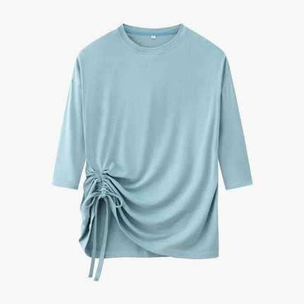 Elegant Summer Modal Tee - Cozy 3/4 Sleeve Women's Top