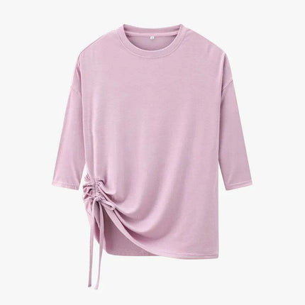 Elegant Summer Modal Tee - Cozy 3/4 Sleeve Women's Top