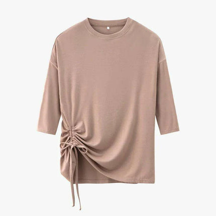 Elegant Summer Modal Tee - Cozy 3/4 Sleeve Women's Top